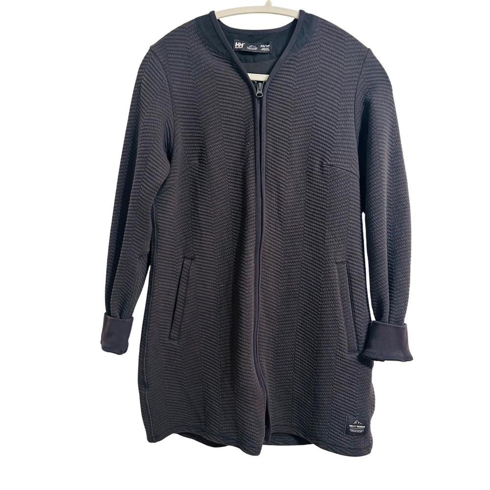 Helly Hansen XS Lillo quilted jacket full‎ zip gray hike outdoors women's coat